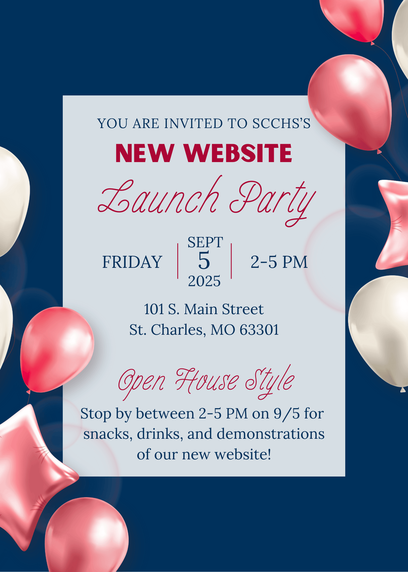 New Website Launch Party